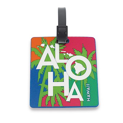 PVC ID/Luggage Tag, Tropical Aloha