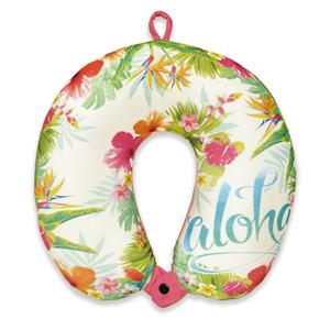 Microfiber Neck Pillow, Aloha Floral