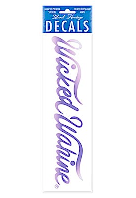 Decal Large Banner, Wicked Wahine Purple