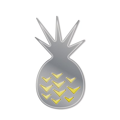 3D Foil Decal, Pineapple