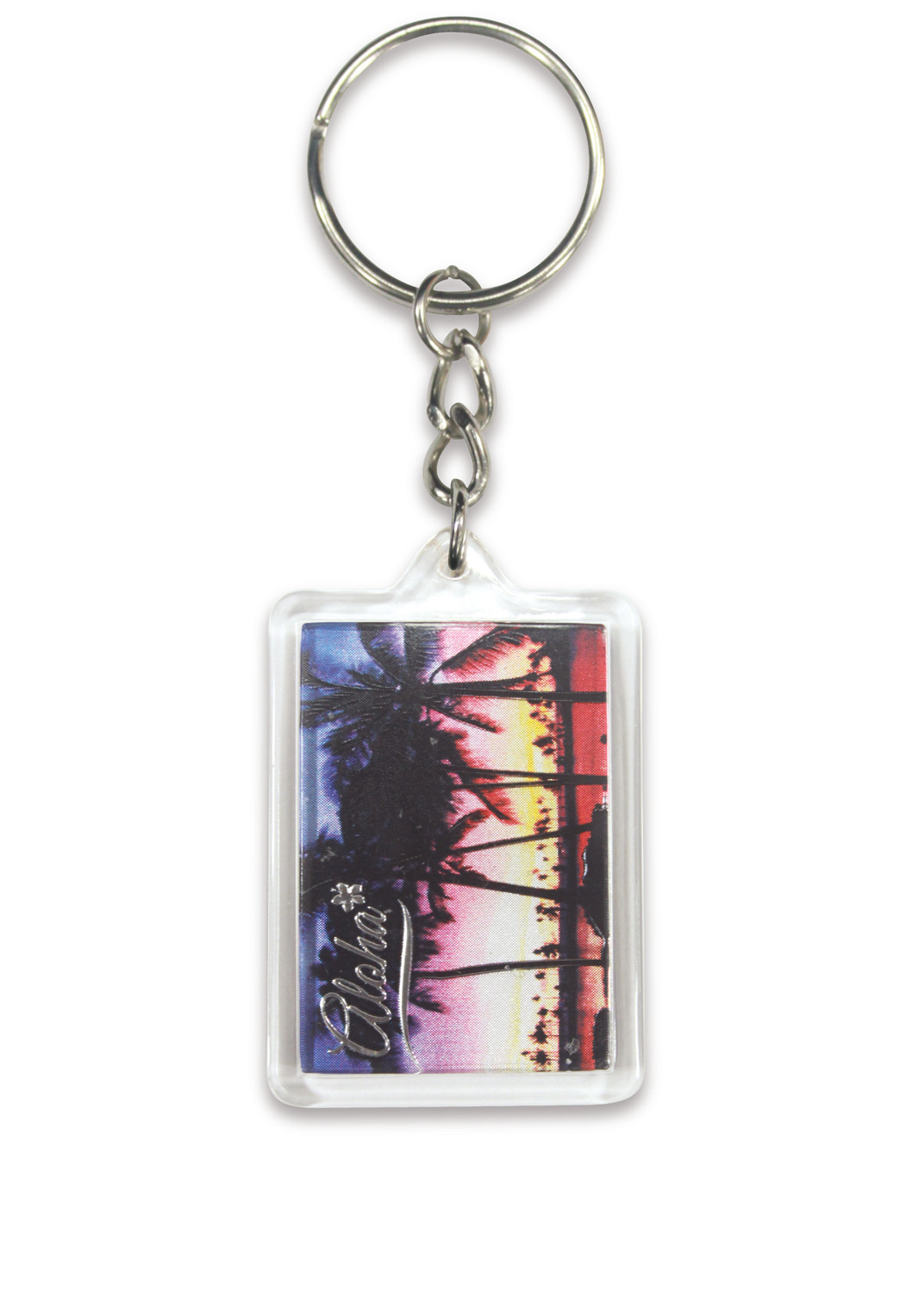 Acrylic Foil Keychain, Sunset (Rectangle)