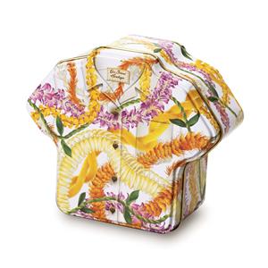 Aloha Shirt Cookie Tin, Guava Macadamia Nut Shortbread