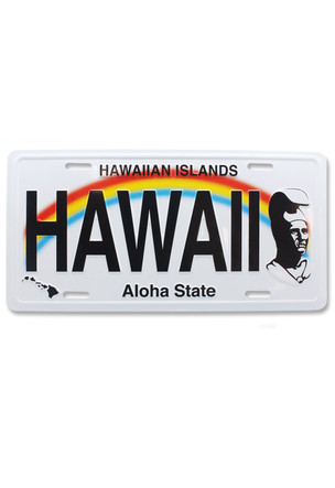 License Plate, The King - Hawaii