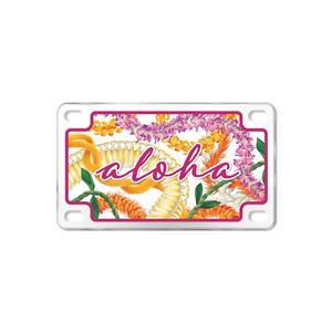 Magnet, License Plate - Leis of Aloha