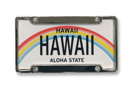 License Plate Metal Magnet, Hawaii