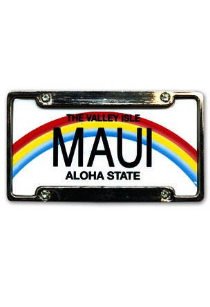 License Plate Metal Magnet, Maui
