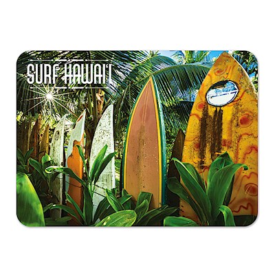 Die-Cut Tin Picture Magnet, Surfboard Fence