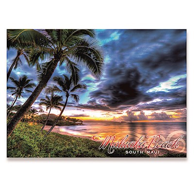 3D Lenticular 5x7 Postcard, Maluaka Beach