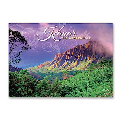 3D Lenticular 5x7 Postcard, Kalalau Valley