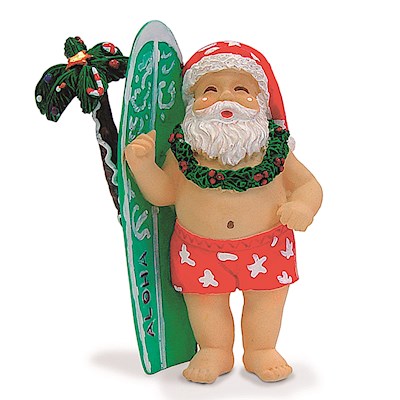 HP Ornament, Surfboard Santa