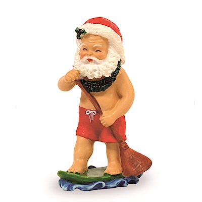 HP Ornament, Paddleboarding Santa