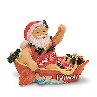 HP Ornament, Canoeing Santa