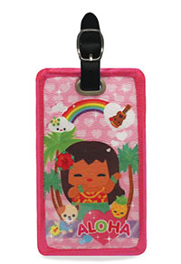 Deluxe Embroidered Luggage tag, IY Aloha