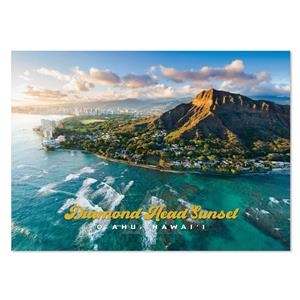 5x7 Postcard 25-Pack, Diamond Head Sunset