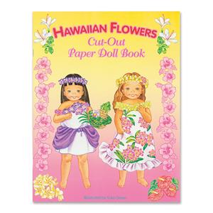 Hawaiian Flowers Paper Dolls