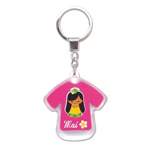 LED T-Shirt Keychain, Island Yumi Mai Pink