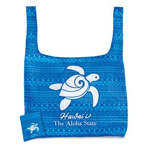 Aloha Honu - Blue, Foldable Tote