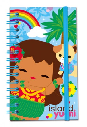 Notebook w/Elastic, Island Yumi-Aloha