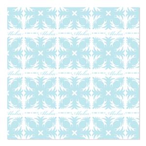 Rolled Gift Wrap, Aloha Pineapple Quilt- Teal