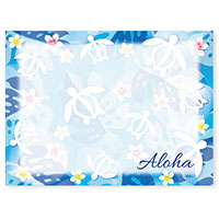 Rect. Aloha Stick'n Notes 50-sht, Honu Floral