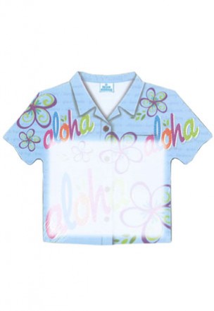 Aloha Shirt Stick'n Notes 50-sht, Bold Aloha-Blue