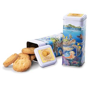 Tall Cookie Tin, Original Macadamia Nut Shortbread