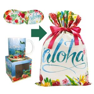 Aloha Floral Eye Mask & Under the Sea Mug Gift Kit