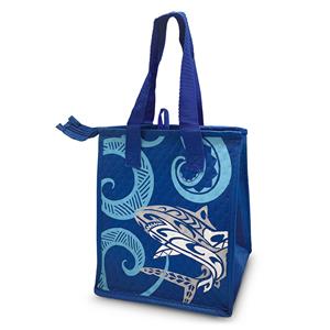 Sm Insulated Tote, Tribal Shark - Quilted