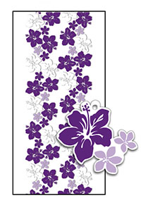 Candy Lei Kit 5-pk, Hibiscus Lei Purple & White