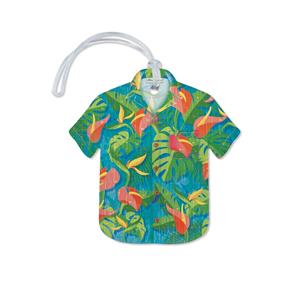 Rainforest, Aloha Shirt Luggage Tag