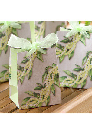 Favor Gift Bags, Pikake Lei (6-pack)