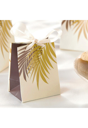 Favor Gift Bags, Palm Frond Cream (6-pack)