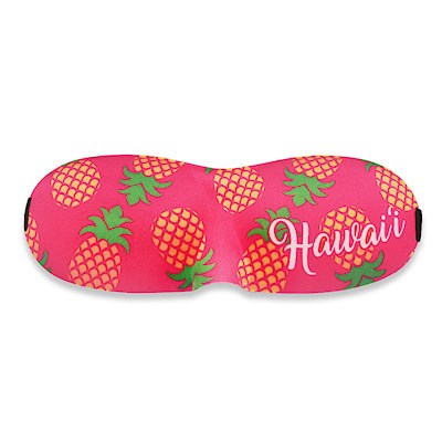 Island Eye Mask, Pineapple Hawaii - Pink