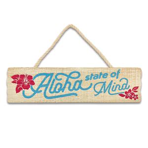 Wooden Hanging Signs, Aloha State of Mind