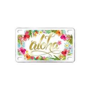 Magnet, License Plate - Aloha Floral