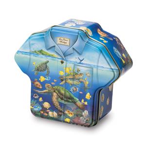 Aloha Shirt Cookie Tin, Original Macadamia Nut Shortbread