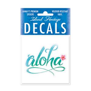 Decal Square, Aloha Floral