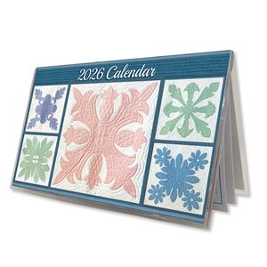 2026 Pocket Calendar, Pastel Quilt