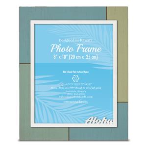 IH Painted Wood Photo Frame, Aloha 8X10