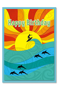 Greeting Card, Swell Birthday (V 5.4 x 7.6)