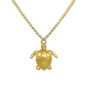 Charm Necklace, Honu - Gold