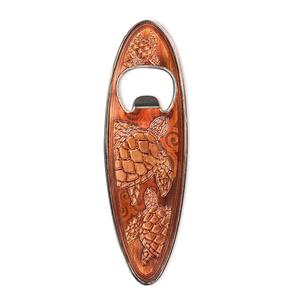 Foil Bottle Opener Magnet, Koa Honu