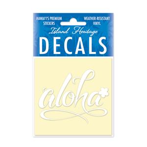 Decal Square, Aloha Floral White