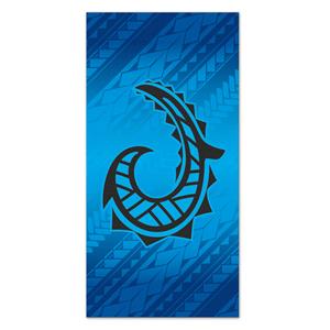 Beach Towel, Tribal Hook Blue