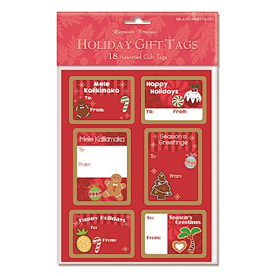 Adhesive Gift Tag 18-pk, Holiday Delights