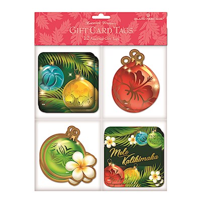 Gift Tag 12-pk, Ornaments of the Islands