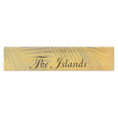 Wall Art Canvas Print 15x3, Welcome to the Islands