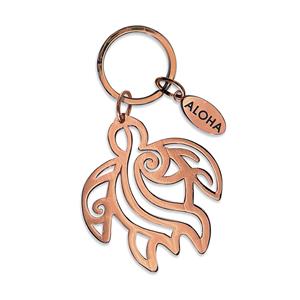 Honu Painted – Aloha, Copper Keychain