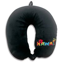 Travel Neck Pillow, Velvet - Hawaiian Adventures