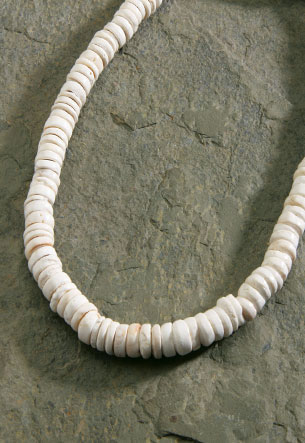 Shell Necklace, Small White Puka